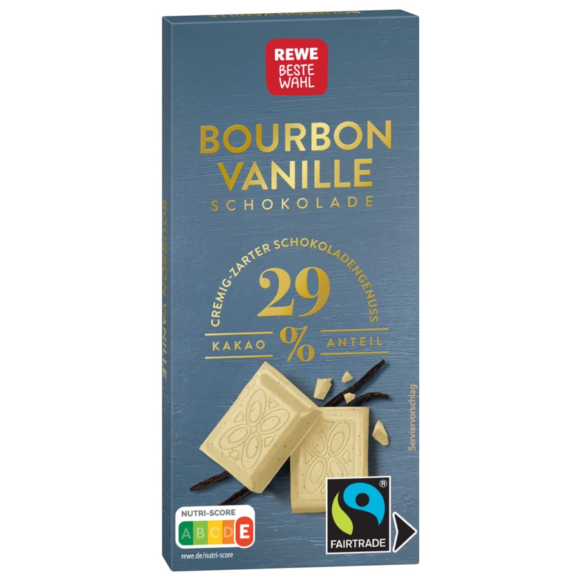 REWE Beste Wahl Bourbon Vanille Schokolade 100g